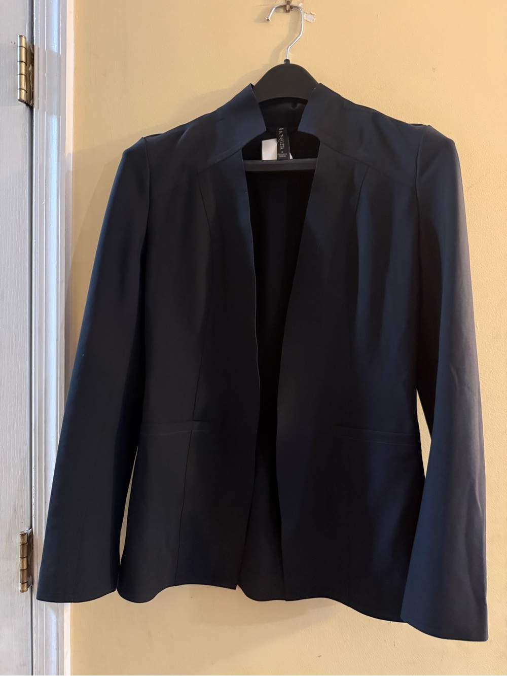 Athleta Black Open-Front Blazer, size 0